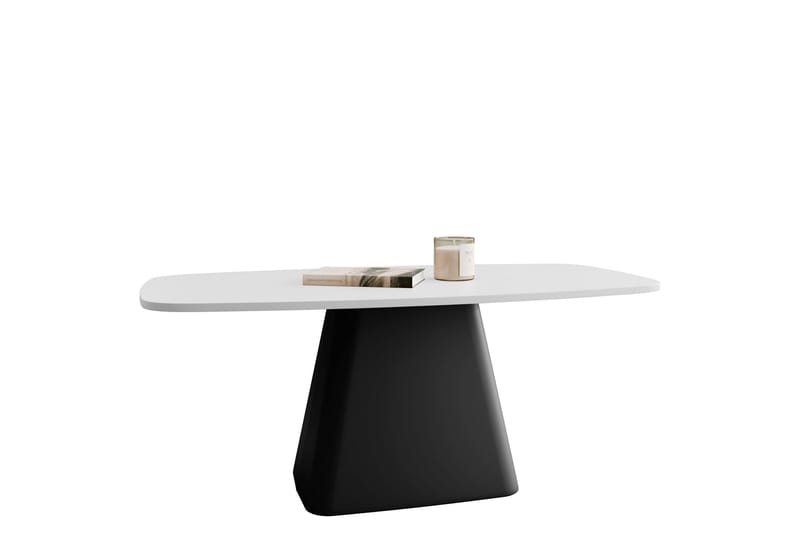 Meylor Sofabord 120 cm, Hvit/Svart