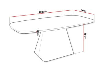 Meylor Sofabord 120 cm - Svart - Møbler - Bord - Sofabord