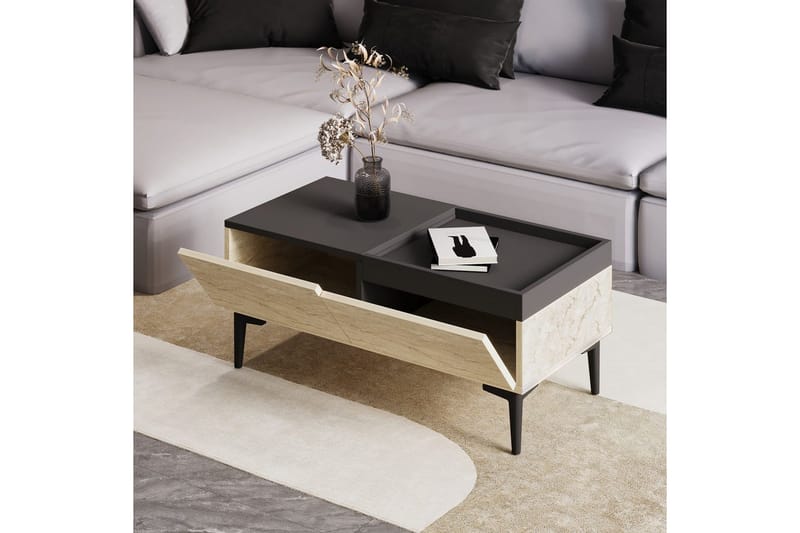 Mijara Sofabord 91,8 cm - Natur/Antrasitt - Møbler - Bord - Sofabord