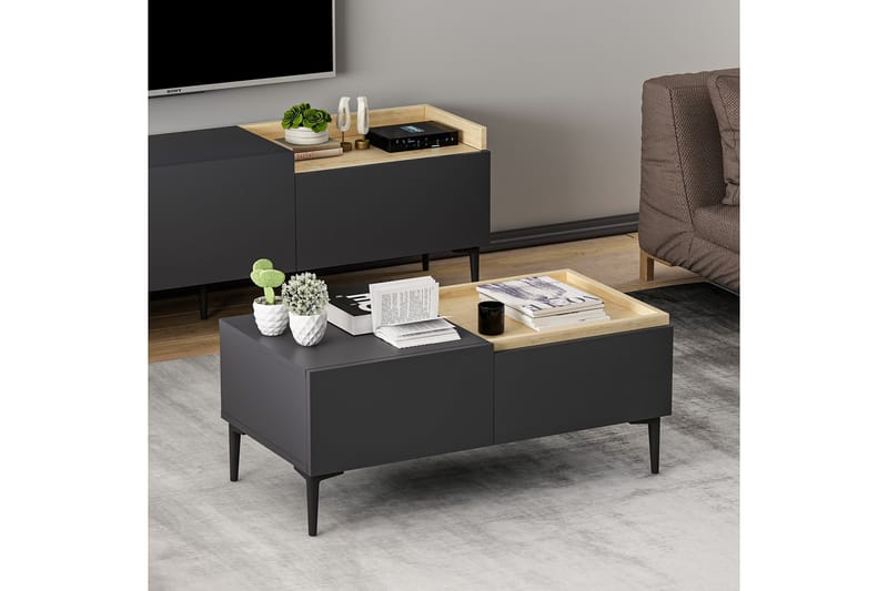 Mijara Sofabord 92 cm - Antrasitt - Møbler - Bord - Sofabord
