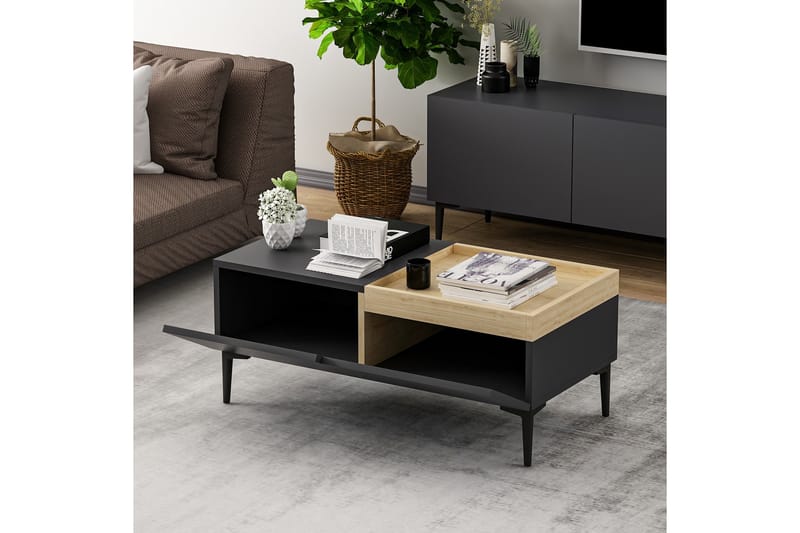 Mijara Sofabord 92 cm - Antrasitt - Møbler - Bord - Sofabord