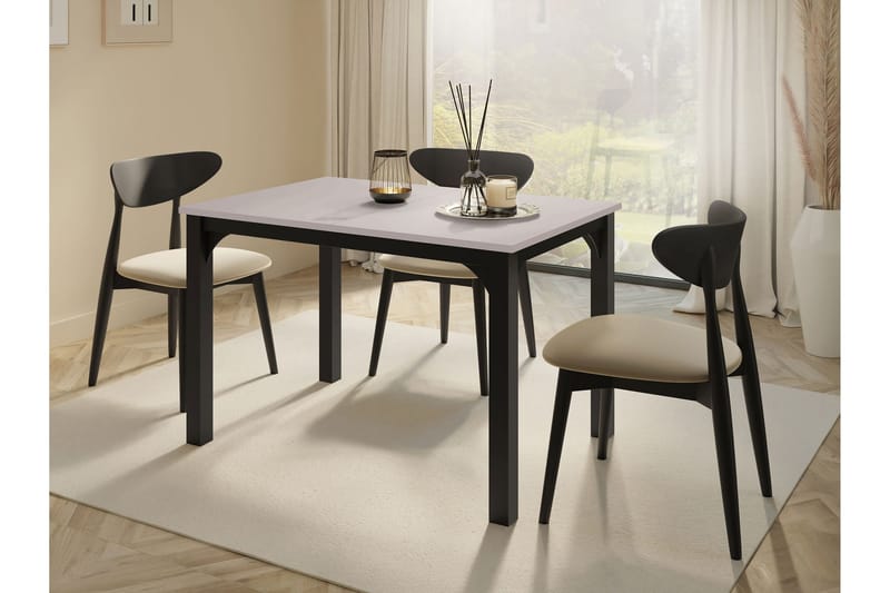 Millport Spisebord 158 cm - Svart/Beige - Møbler - Bord - Spisebord & kjøkkenbord