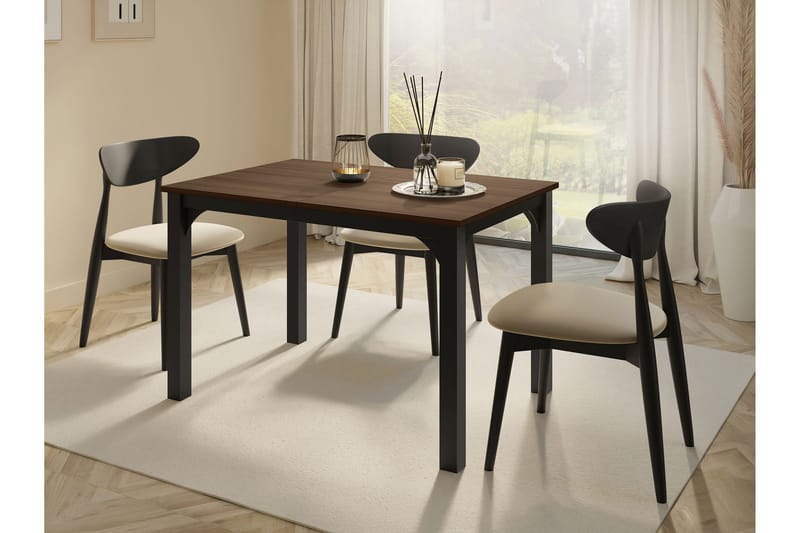 Millport Spisebord 158 cm - Svart/Brun - Møbler - Bord - Spisebord & kjøkkenbord