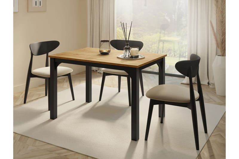 Millport Spisebord 158 cm - Svart/Brun - Møbler - Bord - Spisebord & kjøkkenbord