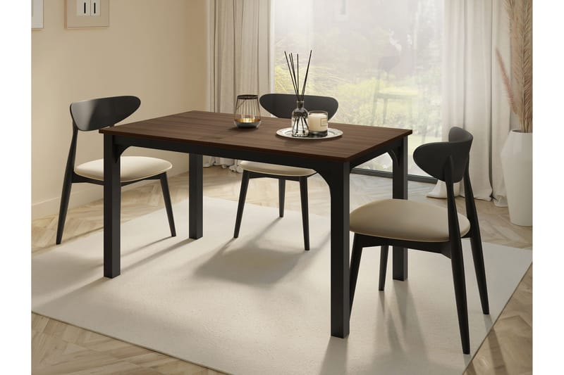 Millport Spisebord 178 cm - Svart/Brun - Møbler - Bord - Spisebord & kjøkkenbord