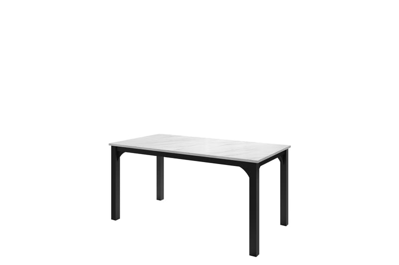 Millport Spisebord 198 cm, Svart Og Hvitt