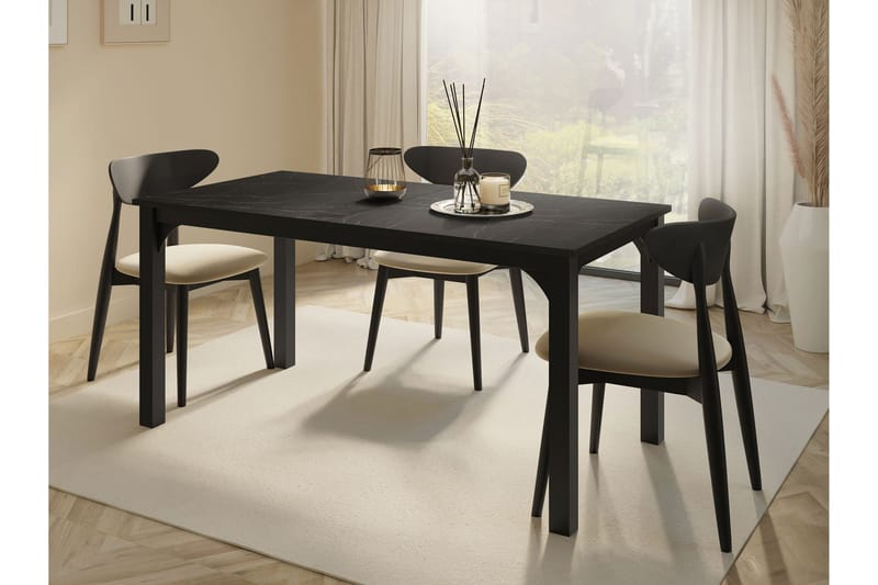 Millport Spisebord 198 cm - Svart - Møbler - Bord - Spisebord & kjøkkenbord