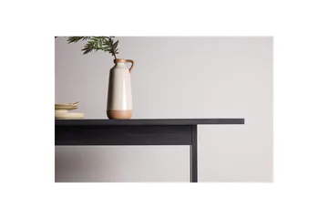 Milly Stort Rektangulært Spisebord 235 cm med Tre- og Valnøttutseende - Svart - Møbler - Bord - Spisebord & kjøkkenbord