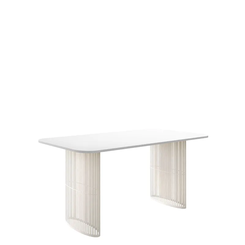 Mirion Spisebord uttrekkbart 160-236 cm - beige / hvit - Møbler - Bord - Spisebord & kjøkkenbord