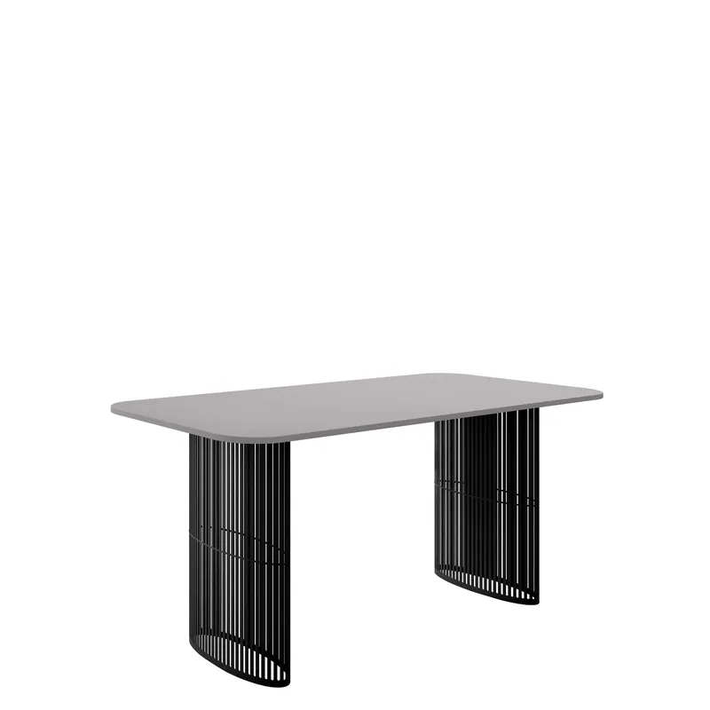 Mirion Spisebord uttrekkbart 160-236 cm - svart, grå - Møbler - Bord - Spisebord & kjøkkenbord