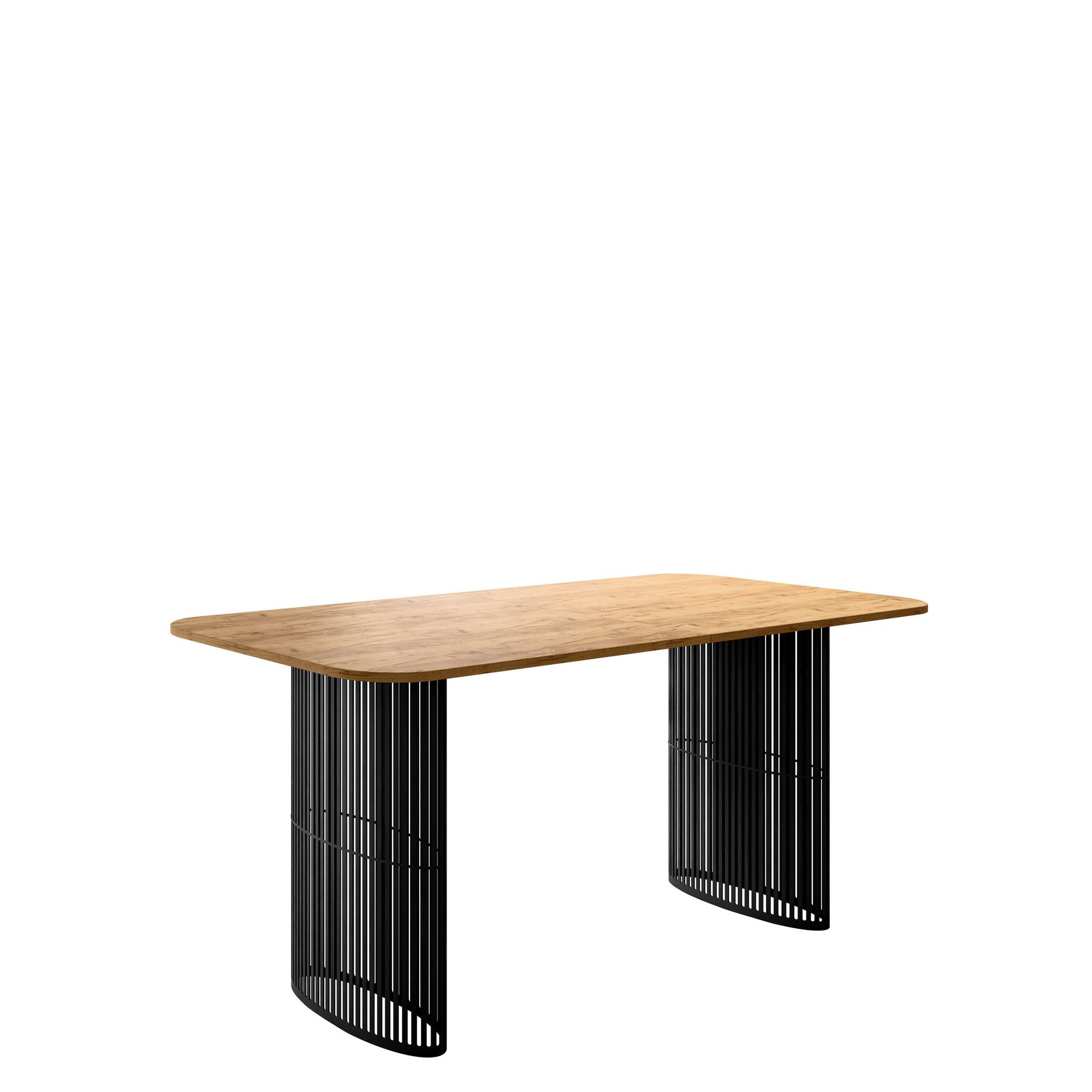 Mirion Spisebord uttrekkbart 160-236 cm - svart, natur