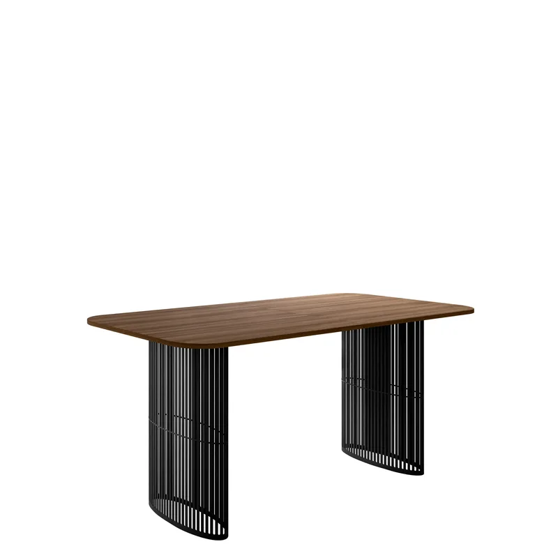 Mirion Spisebord uttrekkbart 160-236 cm, svart / brun