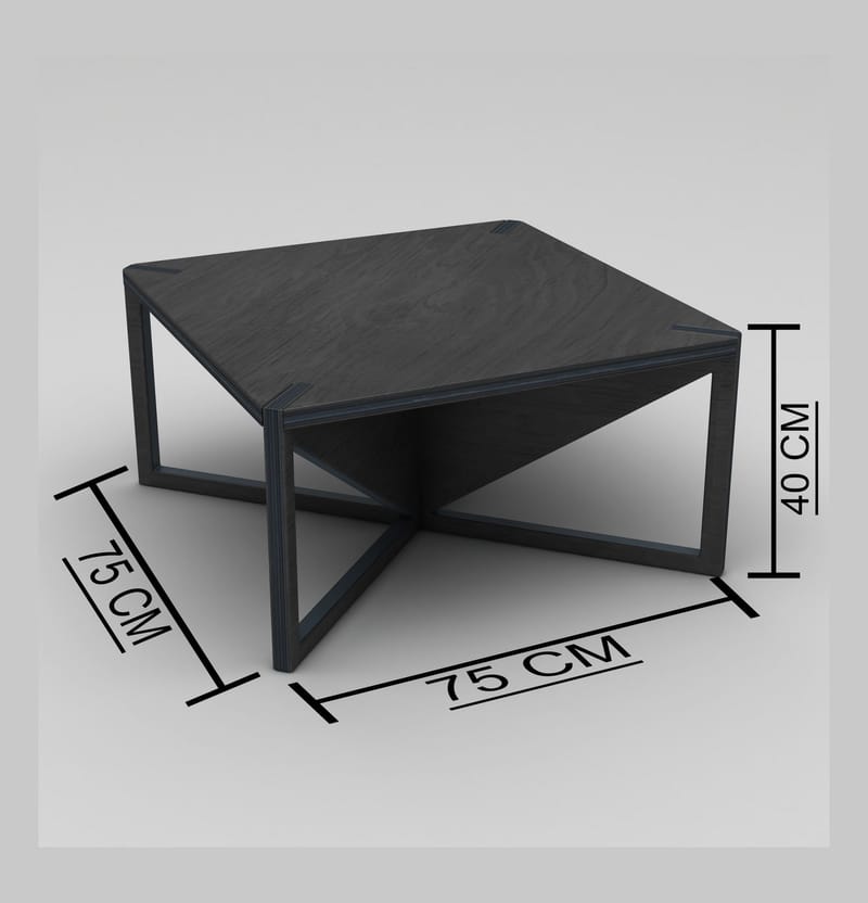 Mirona Sofabord 75 cm - Svart - Møbler - Bord - Sofabord