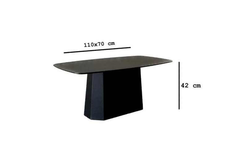 Miu Sofabord 100 cm - Svart - Møbler - Bord - Sofabord