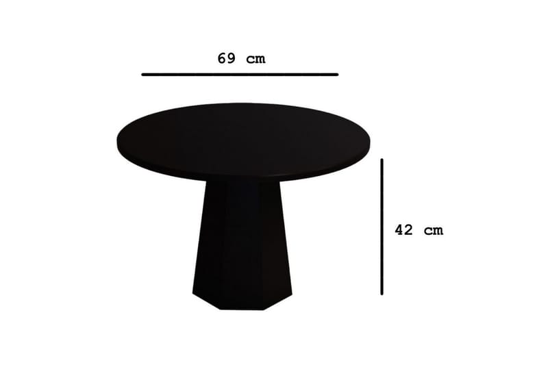 Miu Sofabord 69 cm - Svart - Møbler - Bord - Sofabord