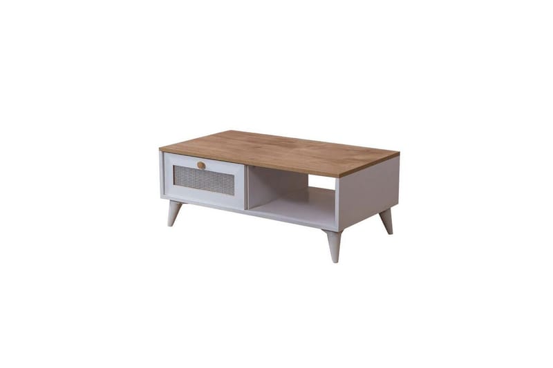 Mjudi Sofabord 55 cm - Brun/Hvit - Møbler - Bord - Sofabord