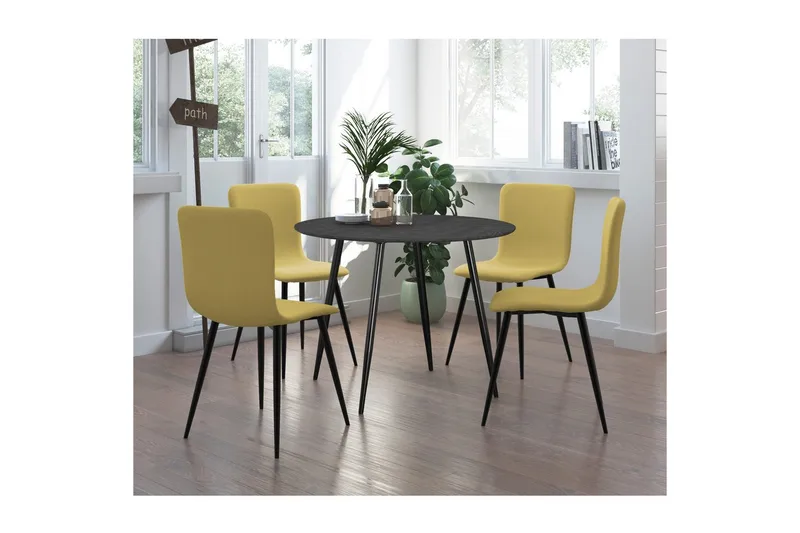 Monza Spisebord Rundt 100 cm - Antrasitt - Møbler - Bord - Spisebord & kjøkkenbord