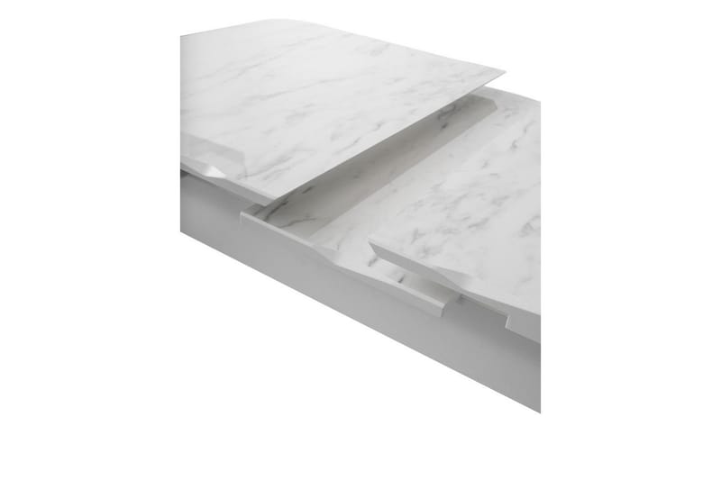 Morin Spisebord 130 cm Rektangulær - Hvit - Møbler - Bord - Spisebord & kjøkkenbord