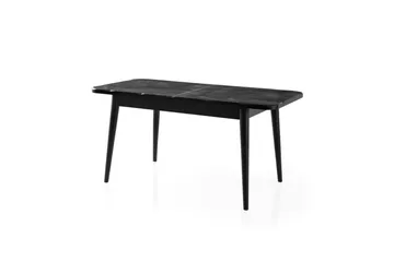 Morin Spisebord 130 cm Rektangulær - Sort - Møbler - Bord - Spisebord & kjøkkenbord
