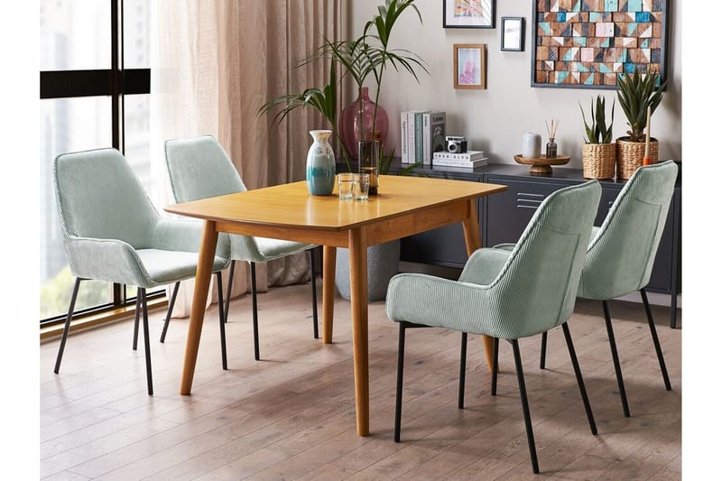 Morinville Spisebord Uttrekkbart 100-130x80 cm - Lysebrun - Møbler - Bord - Spisebord & kjøkkenbord