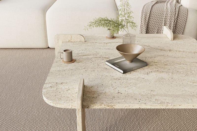 Morricus sofabord 90 cm kvadratisk - Travertin - Møbler - Bord - Sofabord