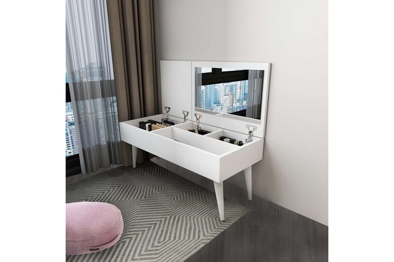 Morven Sminkebord 79,4 cm - Hvit - Møbler - Bord - Sminkebord & toalettbord