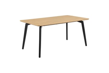 Motona Spisegruppe 160 Cm + 4 Amrita Spisestuestoler - Svart/Beige - Møbler - Bord - Spisegrupper