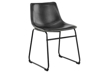 Motona spisegruppe 160 cm + 4 stk. Romia-spisestoler - Svart/Brun - Møbler - Bord - Spisegrupper