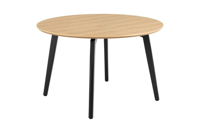 Motona Spisegruppe Rund 120 Cm + 4 Amrita Spisestuestoler - Svart/Beige - Møbler - Bord - Spisegrupper