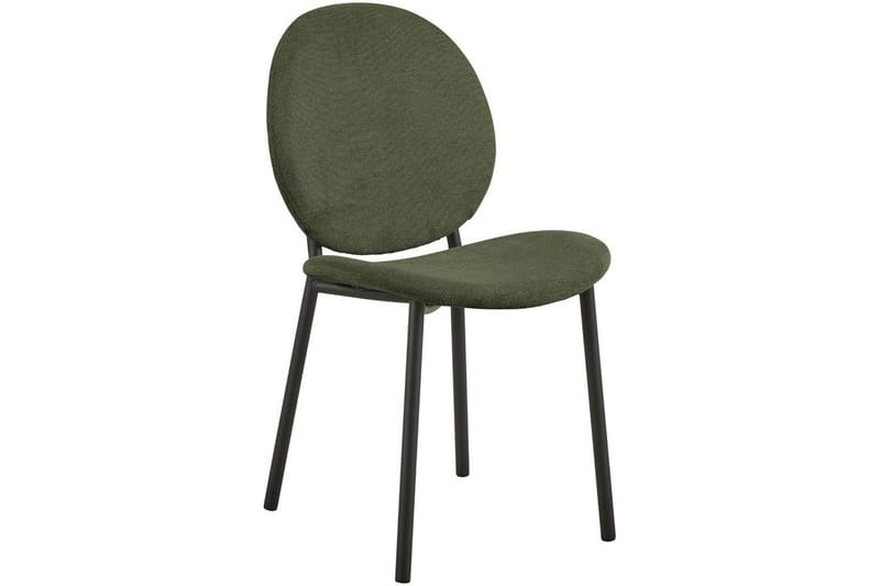 Motona Spisegruppe Rund 120 Cm + 4 Toroni Spisestuestoler - Svart/Grønn - Møbler - Bord - Spisegrupper