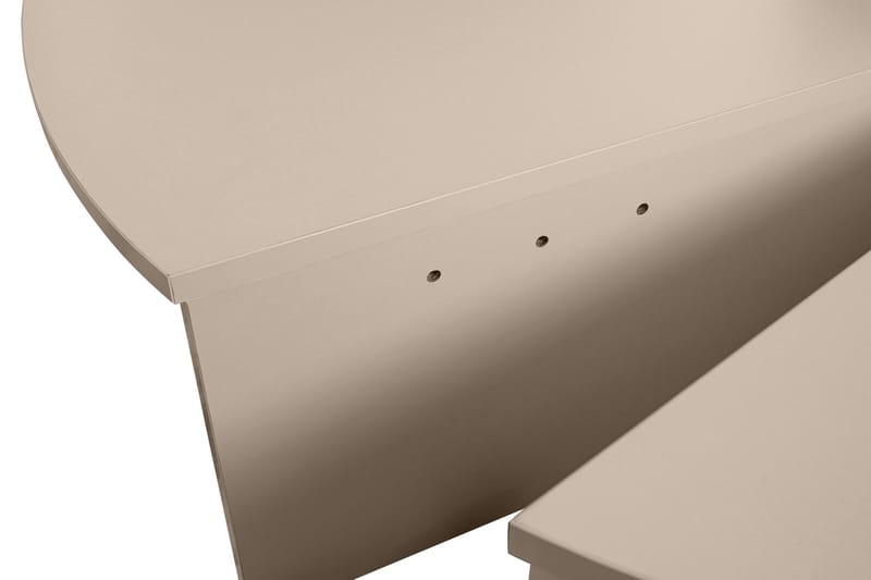 Mukund Rundt Sofabord i Lyst Tre - Beige - Møbler - Bord - Sofabord