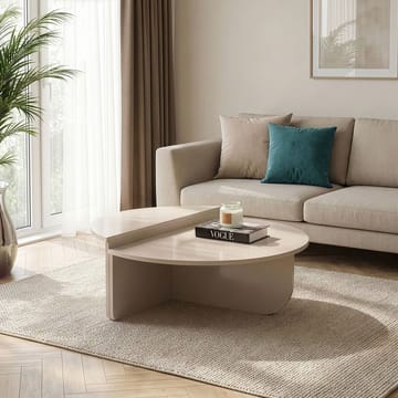 Mukund Rundt Sofabord i Lyst Tre - Beige - Møbler - Bord - Sofabord