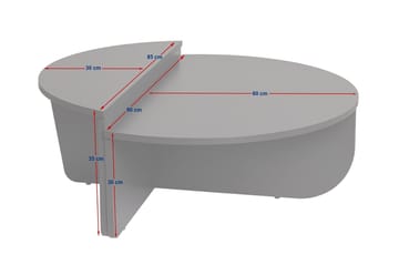 Mukund Rundt Sofabord i Lyst Tre - Beige - Møbler - Bord - Sofabord