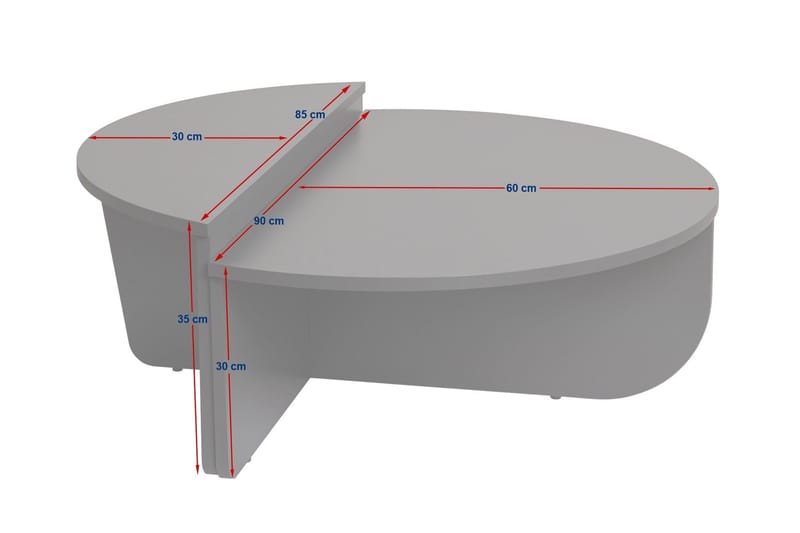 Mukund Rundt Sofabord i Lyst Tre - Beige - Møbler - Bord - Sofabord