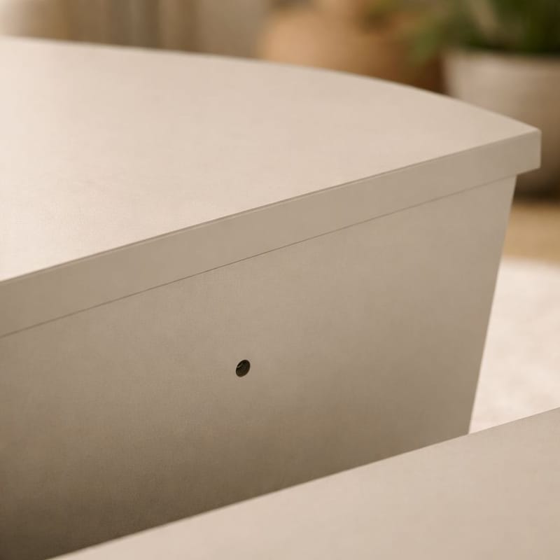 Mukund sofabord 90 cm rundt - Mink - Møbler - Bord - Sofabord