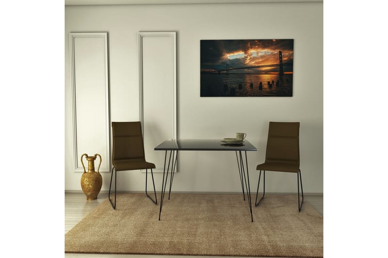 Murtwell bord 90 cm - Svart / Hvit - Møbler - Bord - Spisebord & kjøkkenbord
