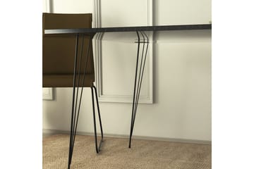 Murtwell Rektangulært Spisebord 90 cm i Stein med Marmoreffekt - Sort|Hvit - Møbler - Bord - Spisebord & kjøkkenbord