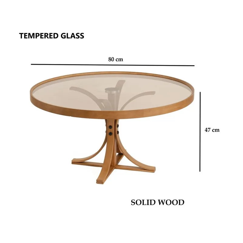 Namarta Sofabord 80 cm - Mørkebrun - Møbler - Bord - Sofabord