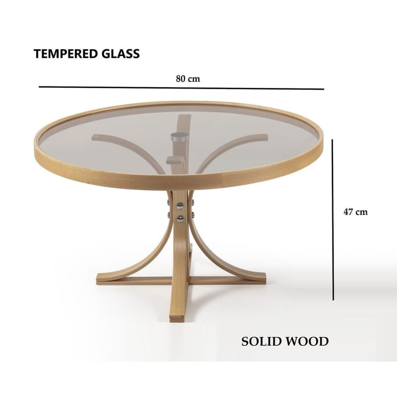 Namarta Sofabord 80 cm - Natur - Møbler - Bord - Sofabord