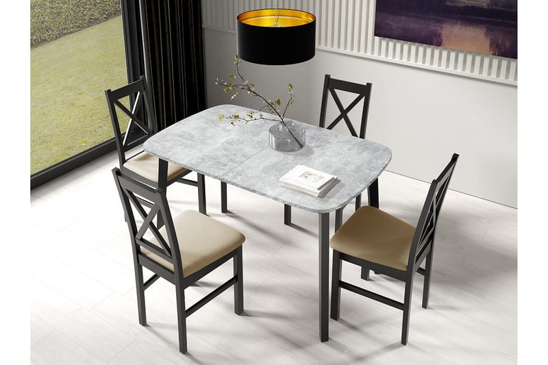 Narberth Spisebord 80 cm - Svart - Spisebord & kjøkkenbord