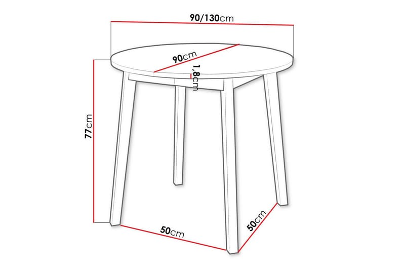 Narberth Spisebord - Hvid - Spisebord & kjøkkenbord