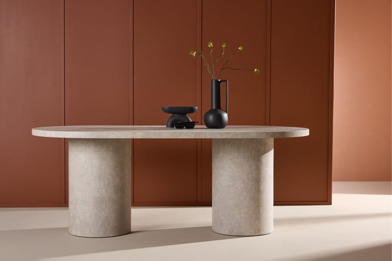 Narvik Spisebord 200 cm Rektangulært - Beige - Møbler - Bord - Spisebord & kjøkkenbord