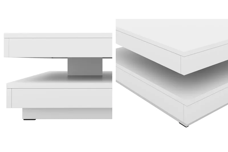 Nenani Sofabord 70 cm - Grå / Hvit - Møbler - Bord - Sofabord