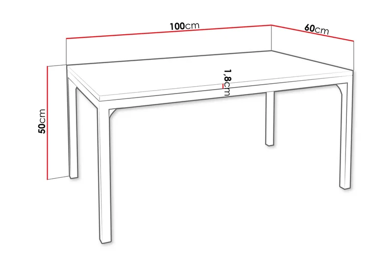 Nerima Sofabord 100 cm - Oransje - Møbler - Bord - Sofabord