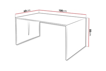 Nerima Sofabord 100 cm Rektangulært i Tre - Sort - Møbler - Bord - Sofabord