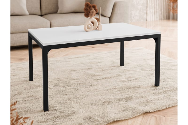 Nerima Sofabord 100 cm - Svart Og Hvitt - Møbler - Bord - Sofabord