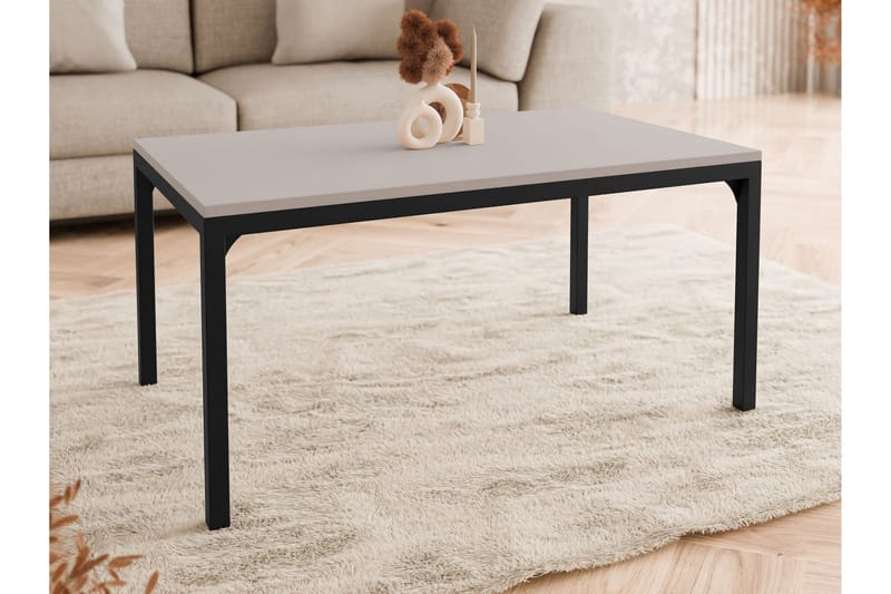 Nerima Sofabord 100 cm - Svart/Beige - Møbler - Bord - Sofabord