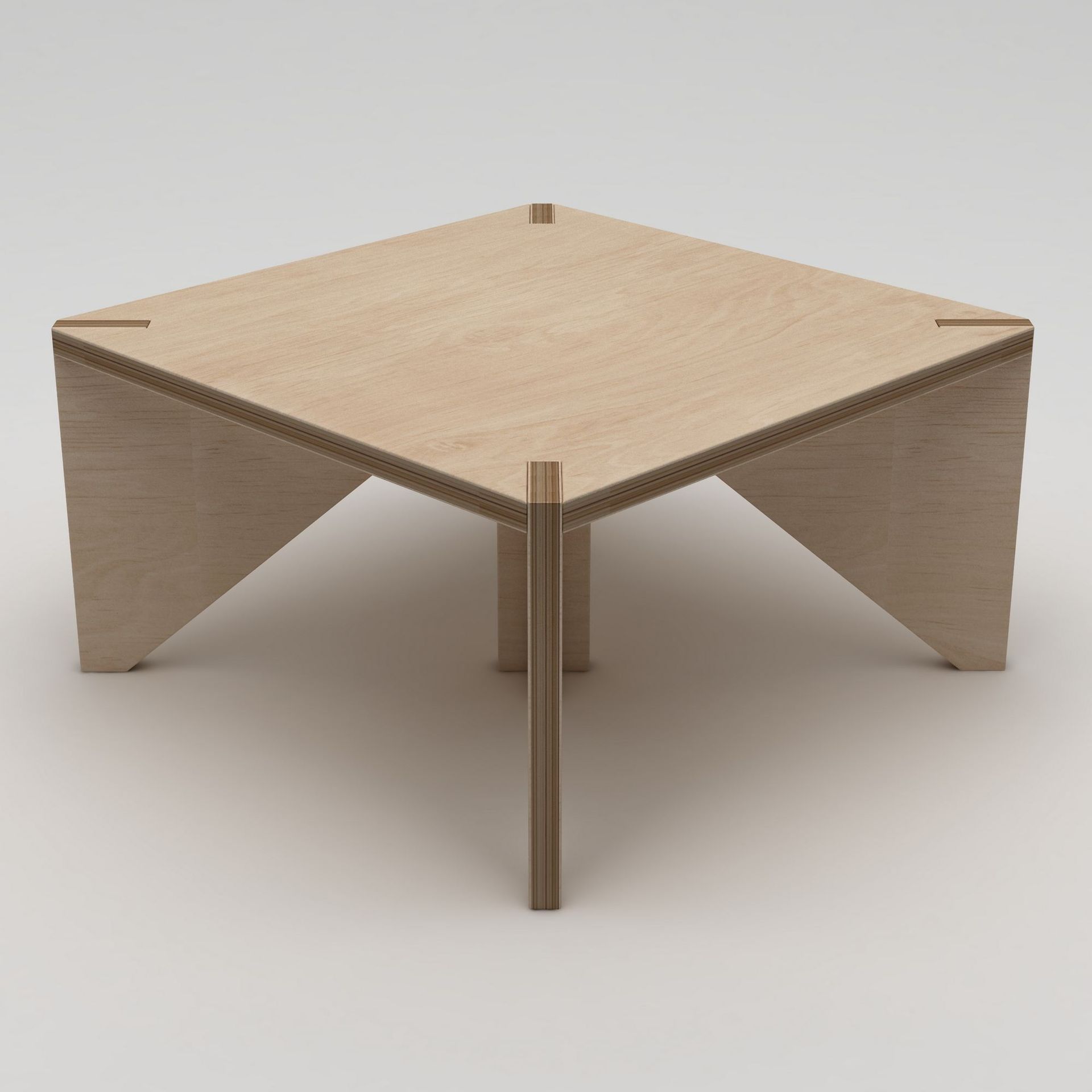 Nirena Sofabord 75 cm - Naturlig tre