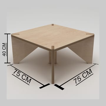 Nirena Sofabord 75 cm - Naturlig tre - Møbler - Bord - Sofabord