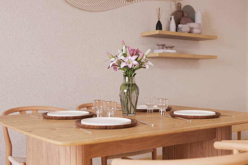 Nixrai Matgruppe 140 cm med 4 Dastoori Spisestol - Eik - Møbler - Bord - Spisegrupper